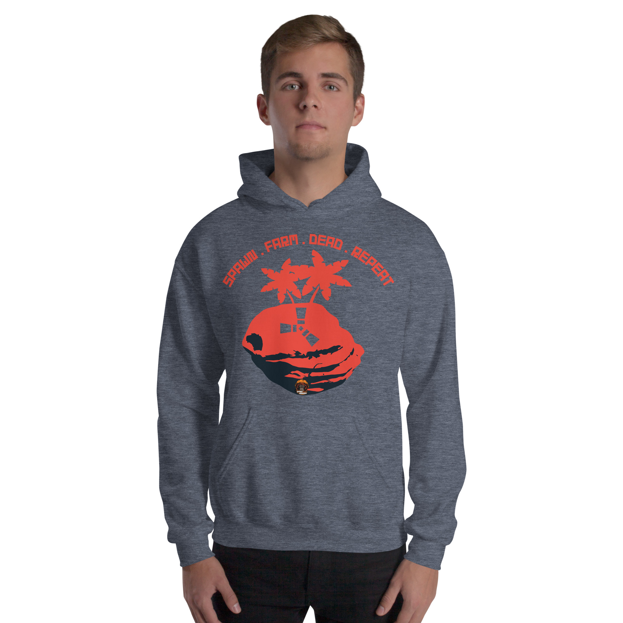 Unisex Hoodie - Respawn . Farm . Dead . Repeat Clean - Image 7